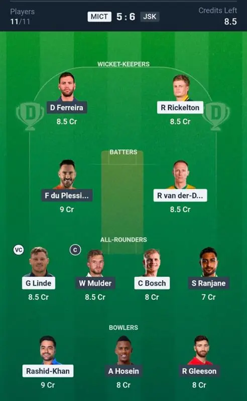 MICT vs JSK Small League Team 