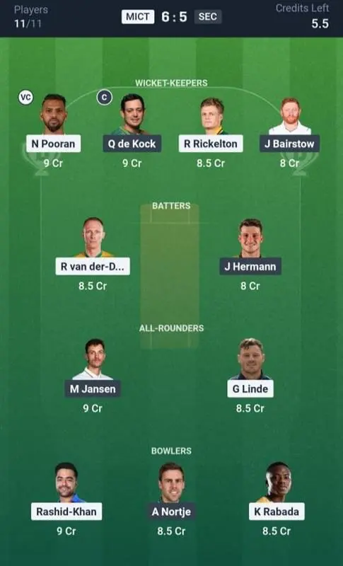 MICT vs SEC Small League Team