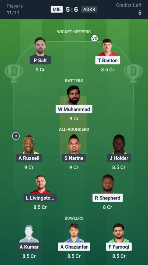 MIE vs ADKR Grand League Team 