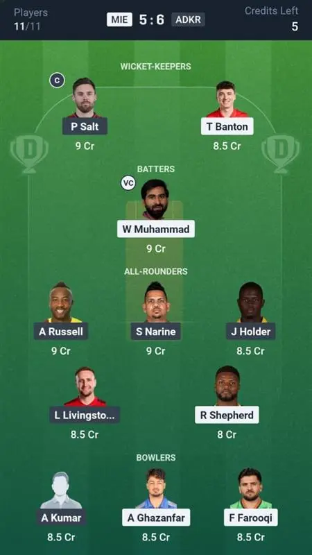 MIE vs ADKR Small League Team 