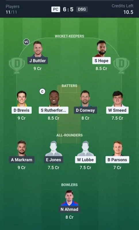 PC vs DSG Small League Team