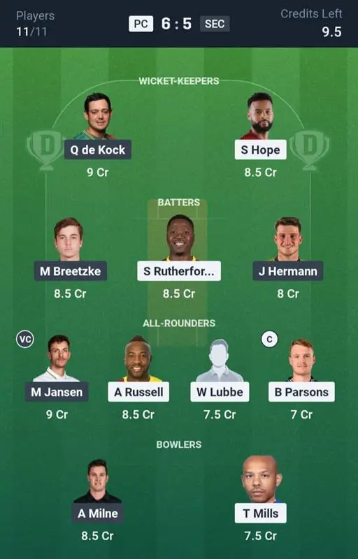 PC vs SEC Small League Team