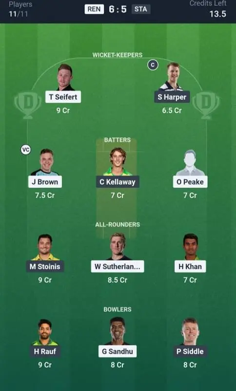 REN VS STA Small League Team 