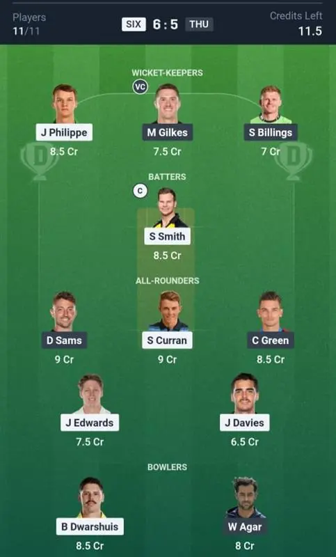 SIX vs THU Small League Team 