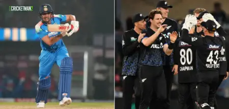 Shubman Gill vs New Zealand in ODIs