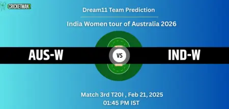 AUS-W VS IND-W 3rd T20I, Dream11 Team Prediction, India Women tour of Australia 2026: Fantasy Cricket Tips, Captain & Vice-Captain Choices, Playing XI & Live Updates 