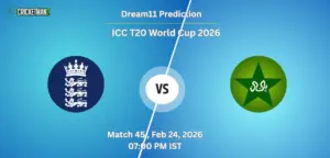 ENG VS PAK Match 45, Super 8, Dream11 Team Prediction, ICC T20 World Cup 2026: Fantasy Cricket Tips, Captain & Vice-Captain Choices, Playing XI & Live Updates 