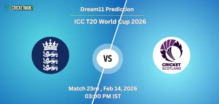 ENG VS SCO Match 23, Dream11 Team Prediction, ICC T20 World Cup 2026: Fantasy Cricket Tips, Captain & Vice-Captain Choices, Playing XI & Live Updates 