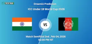 IND VS AFG Semi-final 2, Super Six, Dream11 Team Prediction, India U19 tour of Afghanistan U19 2026: Fantasy Cricket Tips, Captain & Vice-Captain Choices, Playing XI & Live Updates 