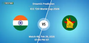 IND VS ZIM Match 48, Super 8, Dream11 Team Prediction, ICC T20 World Cup 2026: Fantasy Cricket Tips, Captain & Vice-Captain Choices, Playing XI & Live Updates 