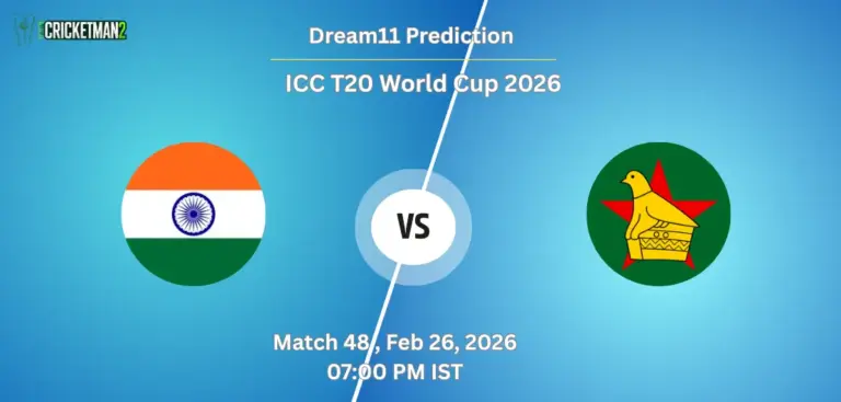 IND VS ZIM Match 48, Super 8, Dream11 Team Prediction, ICC T20 World Cup 2026: Fantasy Cricket Tips, Captain & Vice-Captain Choices, Playing XI & Live Updates 
