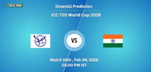 NAM VS IN-A Match 16, Dream11 Team Prediction, ICC T20 World Cup 2026 Warm-up Matches: Fantasy Cricket Tips, Captain & Vice-Captain Choices, Playing XI & Live Updates 