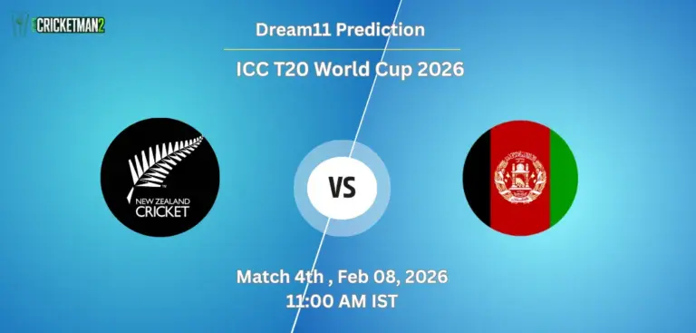 NZ VS AFG Match 4, Dream11 Team Prediction, ICC T20 World Cup 2026: Fantasy Cricket Tips, Captain & Vice-Captain Choices, Playing XI & Live Updates 