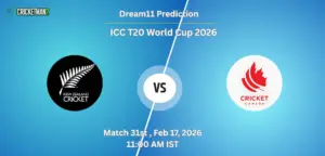 NZ VS CAN Match 31, Dream11 Team Prediction, ICC T20 World Cup 2026: Fantasy Cricket Tips, Captain & Vice-Captain Choices, Playing XI & Live Updates 