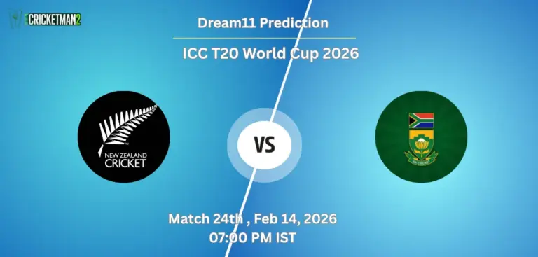 NZ VS SA Match 24, Dream11 Team Prediction, ICC T20 World Cup 2026: Fantasy Cricket Tips, Captain & Vice-Captain Choices, Playing XI & Live Updates 