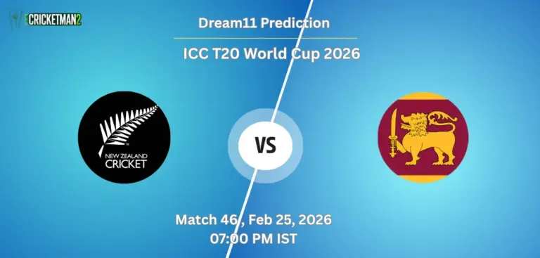 NZ VS SL Match 46, Super 8, Dream11 Team Prediction, ICC T20 World Cup 2026: Fantasy Cricket Tips, Captain & Vice-Captain Choices, Playing XI & Live Updates 