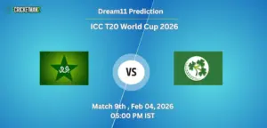 PAK VS IRE Match 9, Dream11 Team Prediction, ICC T20 World Cup 2026 Warm-up Matches: Fantasy Cricket Tips, Captain & Vice-Captain Choices, Playing XI & Live Updates 