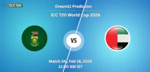 SA VS UAE Match 34, Dream11 Team Prediction, ICC T20 World Cup 2026: Fantasy Cricket Tips, Captain & Vice-Captain Choices, Playing XI & Live Updates 
