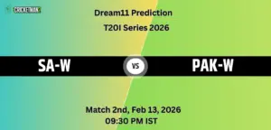 SA-W VS PAK-W Dream11 Team