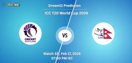 SCO VS NEP Match 33, Dream11 Team Prediction, ICC T20 World Cup 2026: Fantasy Cricket Tips, Captain & Vice-Captain Choices, Playing XI & Live Updates 