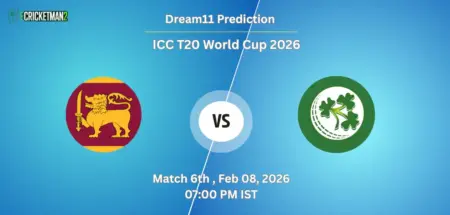 SL VS IRE Match 6, Dream11 Team Prediction, ICC T20 World Cup 2026: Fantasy Cricket Tips, Captain & Vice-Captain Choices, Playing XI & Live Updates 