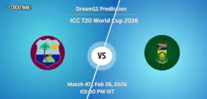 WI VS SA Match 47, Super 8, Dream11 Team Prediction, ICC T20 World Cup 2026: Fantasy Cricket Tips, Captain & Vice-Captain Choices, Playing XI & Live Updates 
