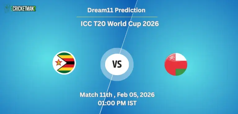 ZIM VS OMN Match 11, Dream11 Team Prediction, ICC T20 World Cup 2026 Warm-up Matches: Fantasy Cricket Tips, Captain & Vice-Captain Choices, Playing XI & Live Updates 