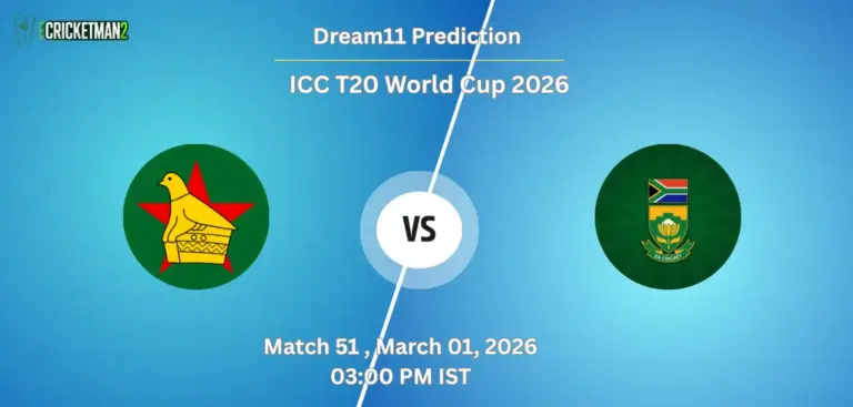 ZIM VS SA Match 51, Super 8, Dream11 Team Prediction, ICC T20 World Cup 2026: Fantasy Cricket Tips, Captain & Vice-Captain Choices, Playing XI & Live Updates 