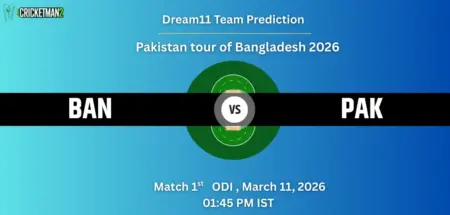 BAN VS PAK 1st ODI, Dream11 Team Prediction, Pakistan tour of Bangladesh 2026: Fantasy Cricket Tips, Captain & Vice-Captain Choices, Playing XI & Live Updates 