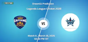 ICN VS SSS Match 6 Dream11 Team Prediction, Legends League Cricket 2026: Fantasy Cricket Tips, Captain & Vice-Captain Choices, Playing XI & Live Updates 