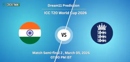 IND VS ENG Semi-final 2, Dream11 Team Prediction, ICC T20 World Cup 2026: Fantasy Cricket Tips, Captain & Vice-Captain Choices, Playing XI & Live Updates 