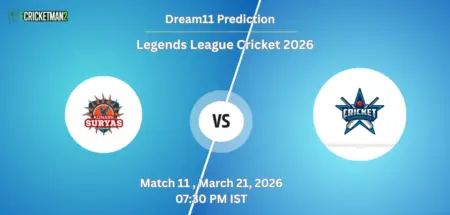 KSO VS SSS Match 11 Dream11 Team Prediction, Legends League Cricket 2026: Fantasy Cricket Tips, Captain & Vice-Captain Choices, Playing XI & Live Updates 