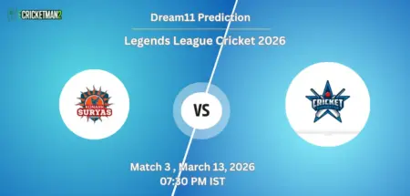 KSO VS SSS Match 3 Dream11 Team Prediction, Legends League Cricket 2026: Fantasy Cricket Tips, Captain & Vice-Captain Choices, Playing XI & Live Updates 