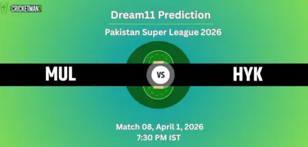 MUL vs HYK Dream11 Prediction Today Match 8: Fantasy Cricket Tips, Captain & Vice-Captain Choices, Playing XI – Pakistan Super League 2026 MUL vs HYK Match 8 Dream11 Team Prediction, Pakistan Super League 2026