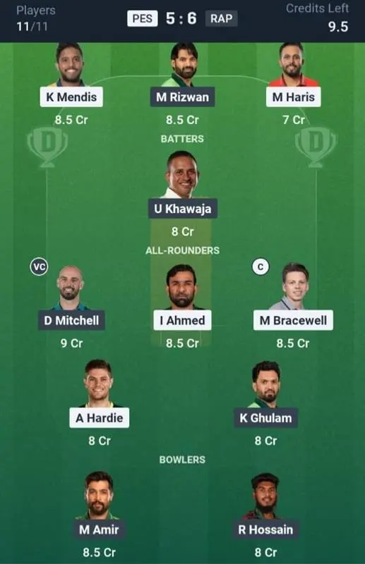 PES VS RAP Grand League Team   