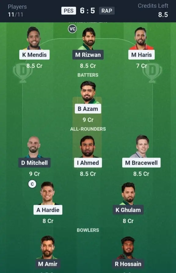 PES VS RAP Small League Team