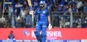 Rohit Sharma Reacts During Bat Gauge Check in MI vs KKR IPL 2026 Match