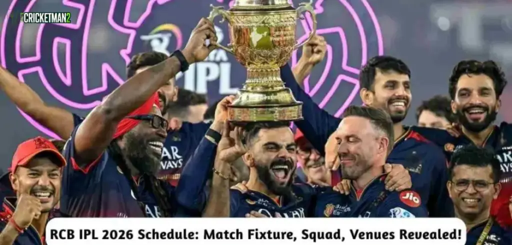 Royal Challengers Bengaluru IPL 2026 Schedule: Full Fixtures, Squad, Coaches and Venues Royal Challengers Bengaluru IPL 2026 Schedule: Full Fixtures, Squad, Coaches and Venues