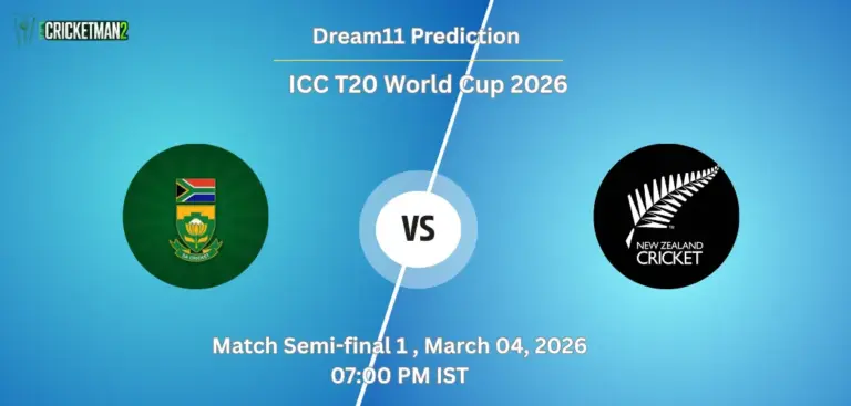 SA VS NZ Match Semi-final 1, Dream11 Team Prediction, ICC T20 World Cup 2026: Fantasy Cricket Tips, Captain & Vice-Captain Choices, Playing XI & Live Updates 