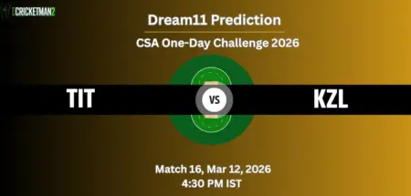 TIT VS KZL Match 16 Dream11 Team Prediction, CSA One-Day Challenge 2026: Fantasy Cricket Tips, Captain & Vice-Captain Choices, Playing XI & Live Updates 
