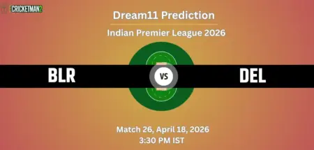 BLR vs DEL Dream11 Prediction Today Match 26, Player Stats, Playing XI, Captain & Vice-Captain Choices – IPL 2026