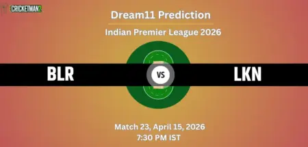 BLR vs LKN Dream11 Prediction Today Match 23, Player Stats, Playing XI, Captain & Vice-Captain Choices – IPL 2026 BLR vs LKN Dream11 Prediction Today Match 23, Player Stats, Playing XI, Captain & Vice-Captain Choices – IPL 2026