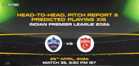 DC vs PBKS Match 35 IPL 2026: Head-to-Head, Pitch Report and Predicted Playing XI