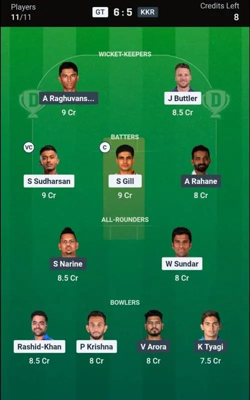 GT VS KKR Small League Team 