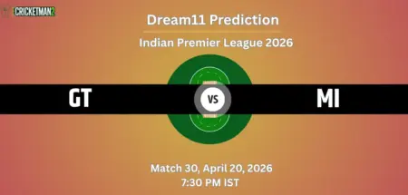 GT vs MI Dream11 Prediction Today Match 30 – IPL 2026