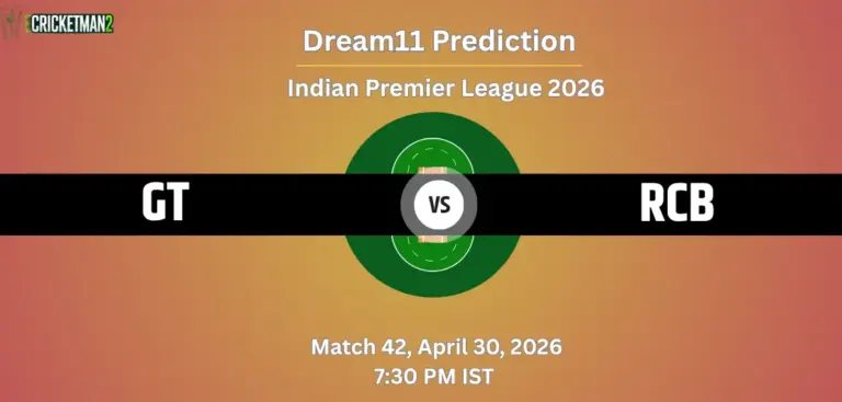 GT vs RCB Match 42 Dream11 Team Prediction, Indian Premier League 2026