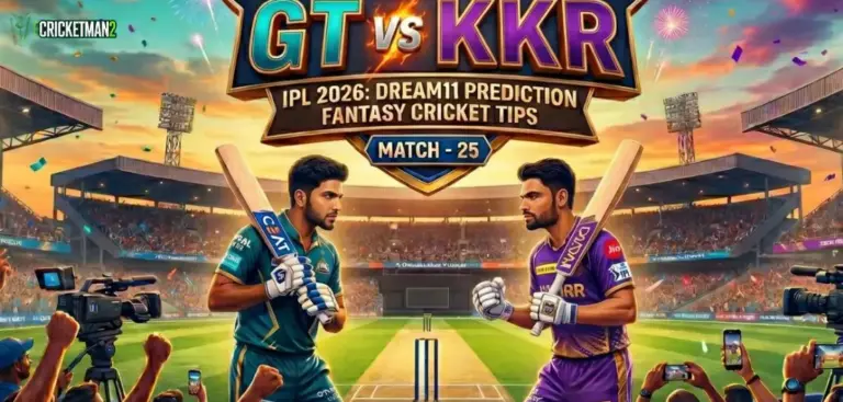 GUJ vs KOL Dream11 Prediction Today Match 25, IPL 2026: Fantasy Tips, Playing XI, Pitch Report & Winner Prediction