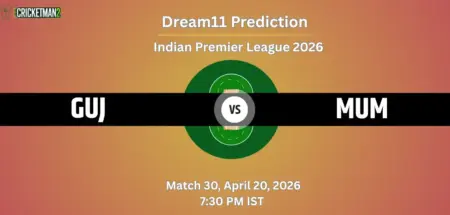 GUJ vs MUM Dream11 Prediction Today Match 30 – IPL 2026
