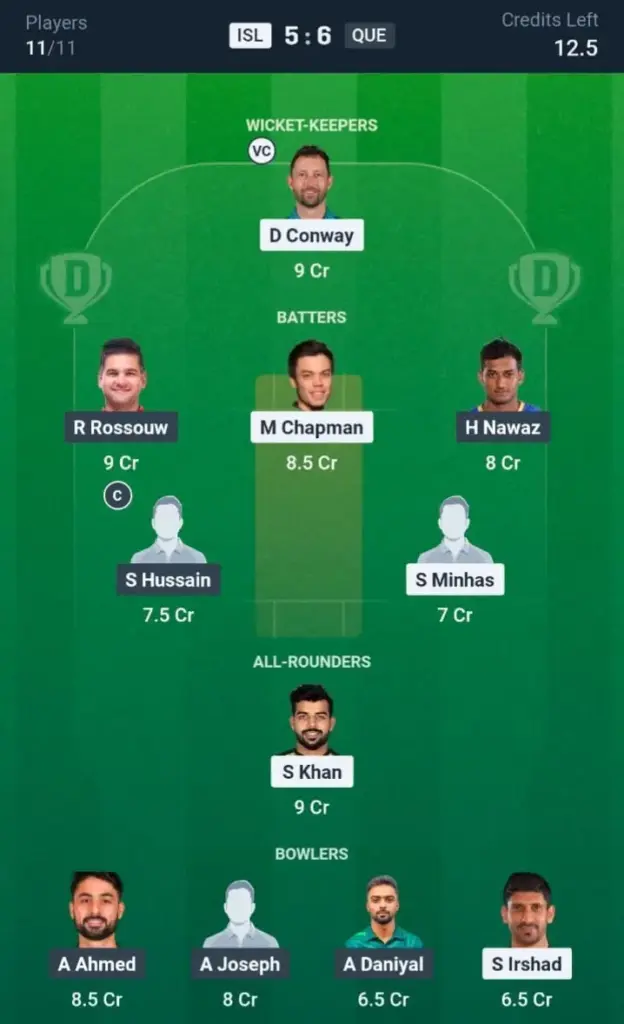 ISL VS QUE Small League Team