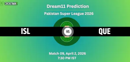 ISL vs QUE Match 9 Dream11 Team Prediction, Pakistan Super League 2026